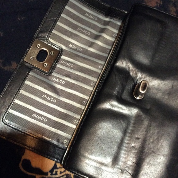 Mimco Black Leather Wallet - Picture 4 of 5